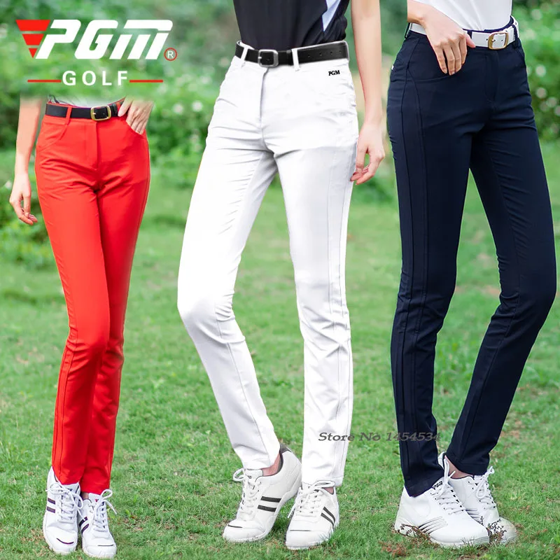 Vrouwen Slim Fit Sportkleding Volledige Lange Broek Kleding Hoge Elasticiteit Lady Golf Tennisbal Uniformen Broek Pgm|Golf - AliExpress