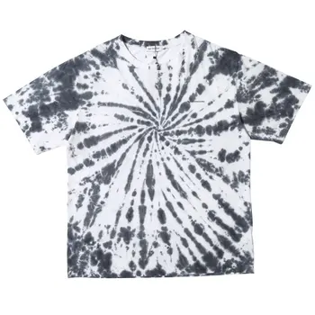 

Women Mens Swirl Tie-dye Print T Shirt Men Sweatshirt Hip Hop Short Sleeves Streetwear Casual Fashion Clothes Cotton Tops