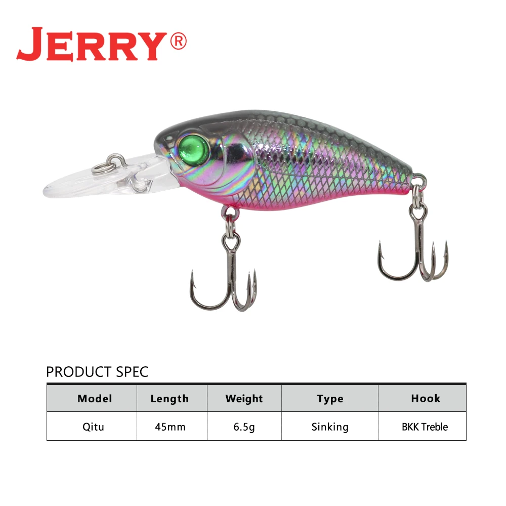 Jerry Micro Sinking Wobbler Bait Area Trout Crank Swim Hard Lure