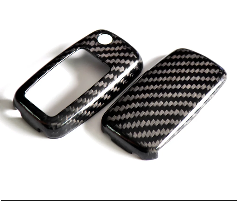 Carbon Car Key Bag Case Key Cover Key for Volkswagen Golf Bora POLO Passat For Skoda Octavia A5 Fabia SEAT Ibiza Leon