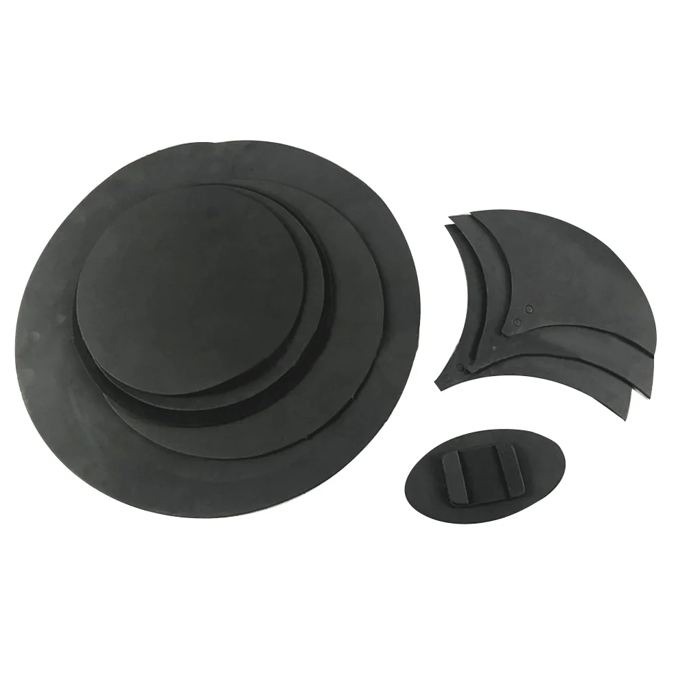 

10pcs Rubber Foam Silencer Pad Kit Bass Tool Practical Cymbal Mute Folding Non Toxic Drum Snare Accessories Sound Off Percussion