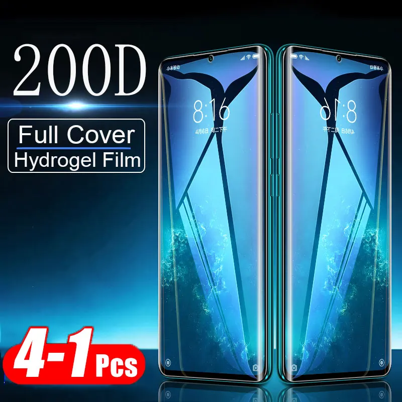 4-1 шт. 200D Защитная пленка для Xiaomi Mi 9 8 9T Pro CC9 экрана CC9e A3 Lite Гидрогелевая | Мобильные