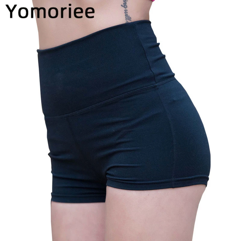 

High Waist Yoga Shorts For Women Butt Lifting Yoga Leggings Gym Sport Workout Running Training Sexy Tights Solid Color Yomoriee