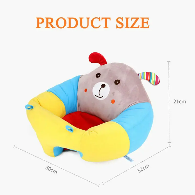 DIY Portable Baby Support Seat Sit Up Soft Chair Cushion Cover Plush Pillow Toy 