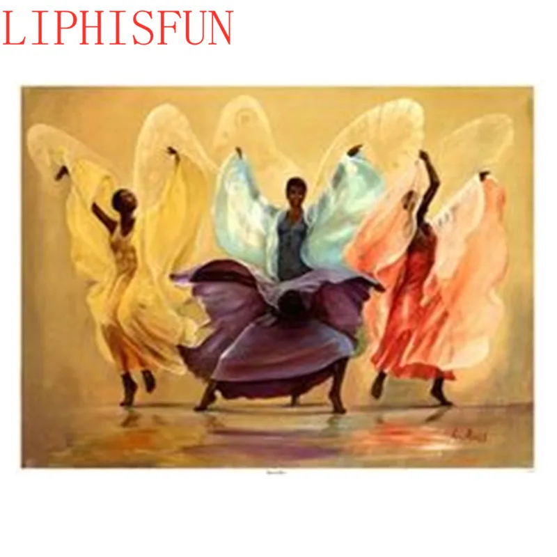 5D Diy Алмазная картина африканская Женская Танцующая абстрактная Алмазная вышивка полностью сверлильные квадратные/круглые стразы из смолы домашний декор - Цвет: 03