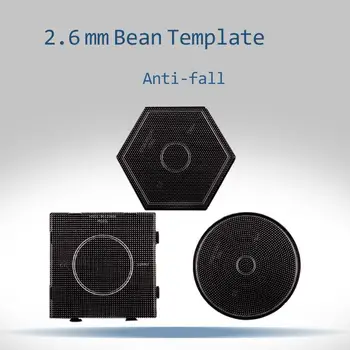 

7pcs/set Bead Template Hama Beads 2 6mm Board Mini Pegboards Plate Transparent Plastic For Children's Toys Craft Beads Pegboards