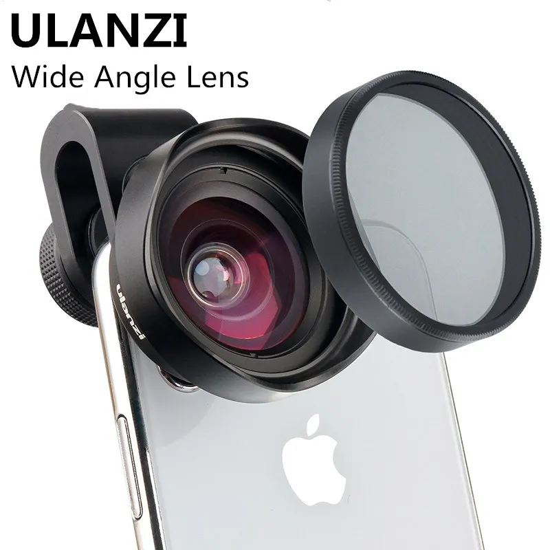 ULANZI HD широкоугольный объектив для телефона телепортретный рыбий глаз с клипсой 17
