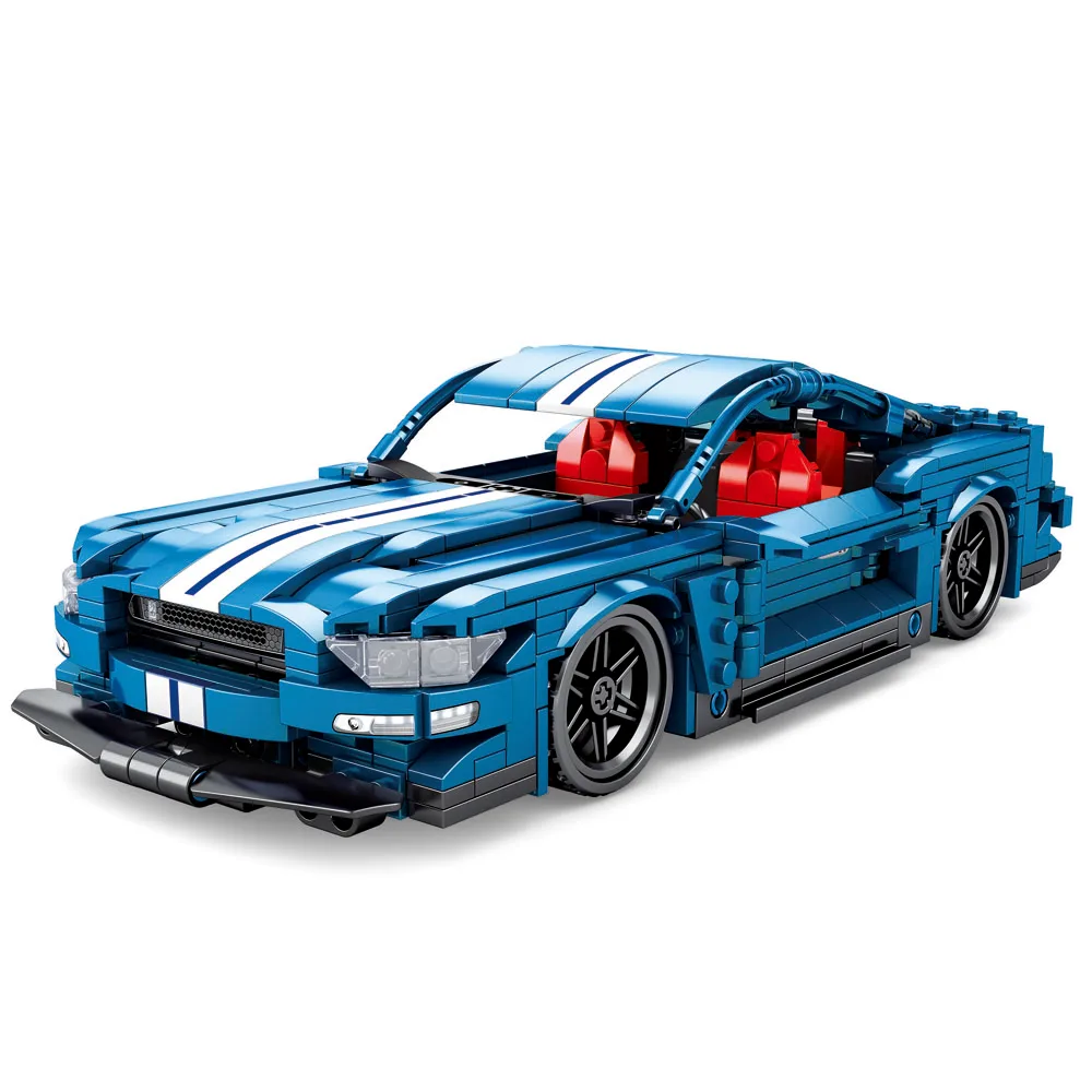 

701710 Technic Speed champion series forded MUSTANGEinglys model building block race P1 car Mechanical group Toys For Children