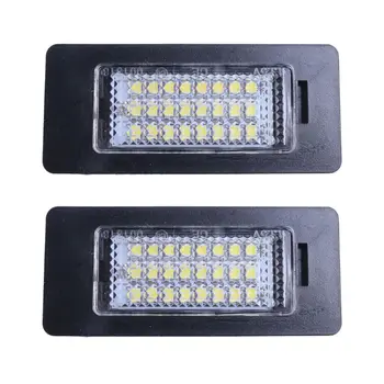 

6000-6500K License Plate Number Lights 168LM 2pcs No Errors For BMW E90 M3 E92 E60 E61 E93