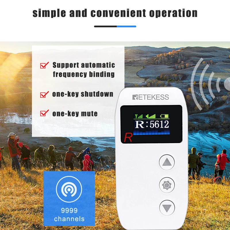 RETEKESS 무선 투어 가이드 시스템, 여행용 마그네틱 충전, 교회 번역, 박물관 교육, TT110, 2.4GHz, 10Pc 수신기