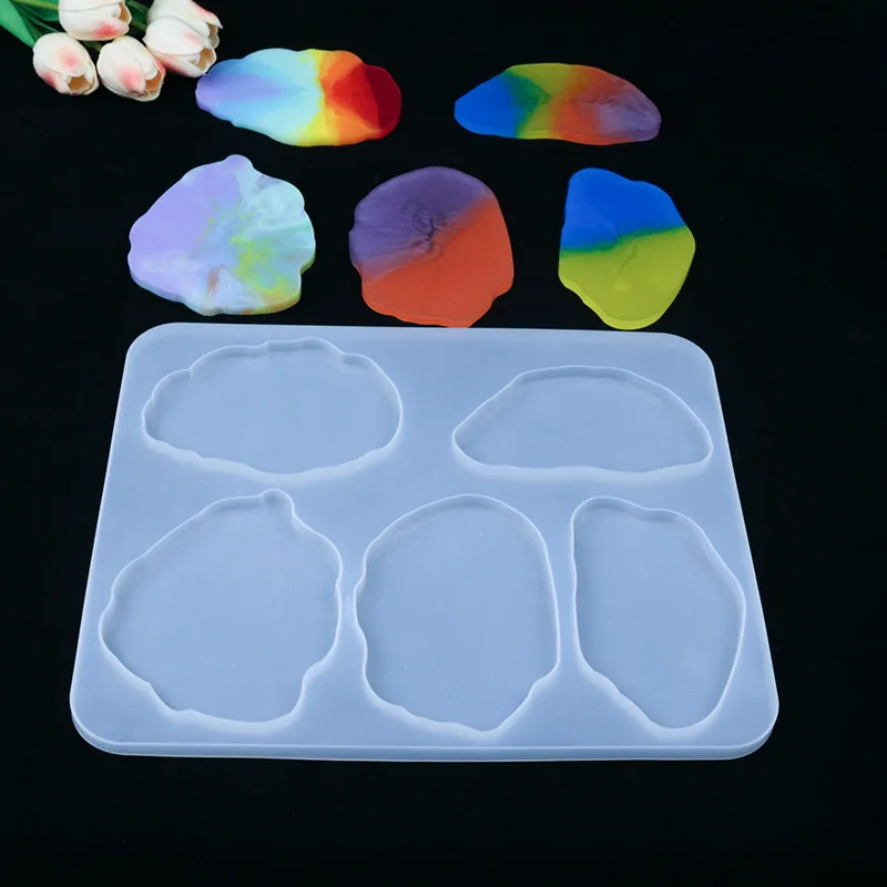 

Hot Crystal Epoxy Resin Mold Coaster Cup Mat Casting Silicone Mould DIY Crafts Table Decor Jewelry Making Tools Drop Shipping