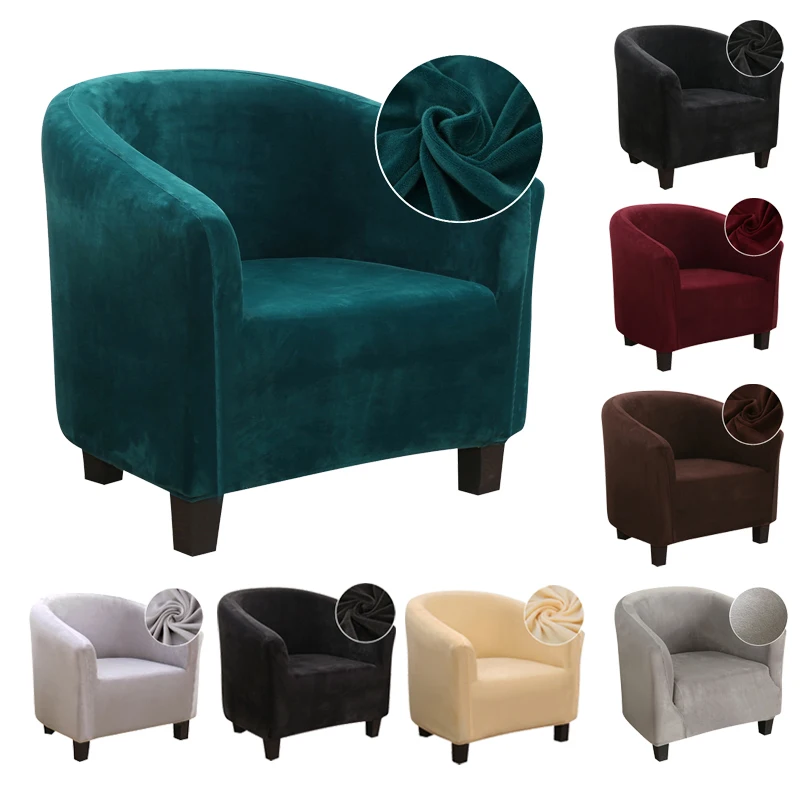 

Elastic Coffee Tub Armchair Sofa Cover Living Room 1 Seat Sofa Slipcover Single Seater Furniture Couch Armchair Cover Elastics