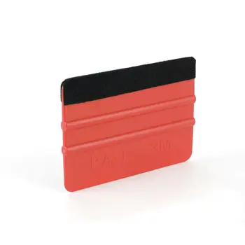 

1PCS Car Vinyl Film wrapping tools Red Scraper squeegee with felt edge size 99x72mm Car Styling Stickers Accessories