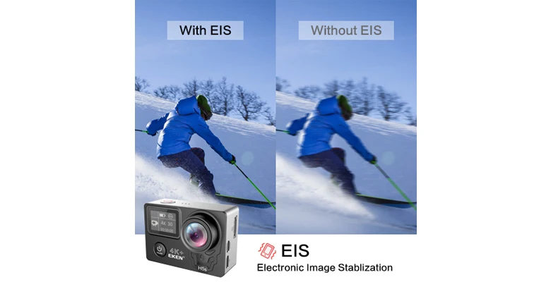 EKEN H6S Action Camera Ultra HD Ambarella A12 chip 4k 30fps 1080p 60fps EIS 30M waterproof Sport Camera