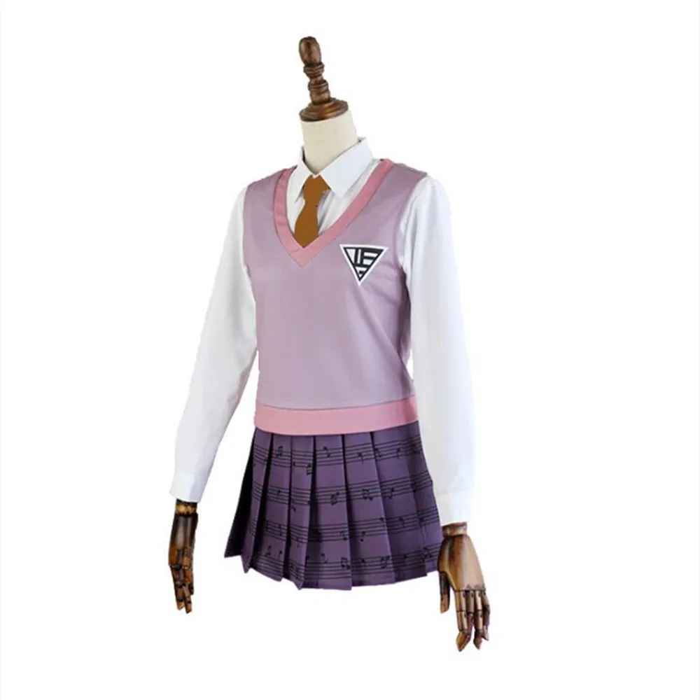 Anime Danganronpa Kaede Akamatsu Dress Uniforms Set Cosplay Costumes