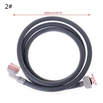 

MEXI 1PC 2m Washing Machine Dishwasher Inlet Pipe Water Feed Fill Hose With 90 Degree Bend Household Washing Machine Replacement