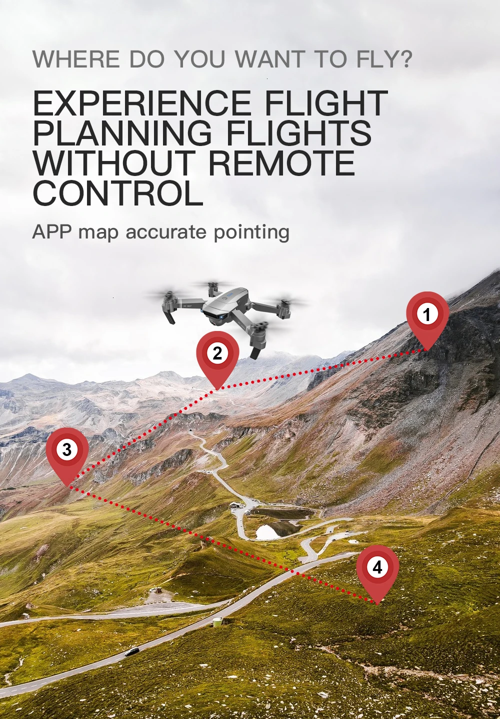 ZLRC SG907 RC GPS Drone with 5G WiFi 90° Electric
