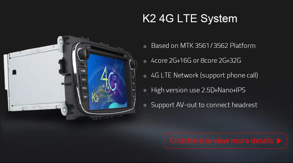 Flash Deal Ownice Android K1 K2 Octa Core  32G ROM Car DVD player GPS for Ford Mondeo S-Max Cmax Focus II GPS Radio Support 4G LTE 10