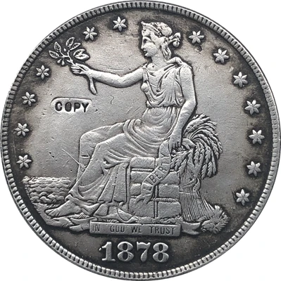 1878 CC торговли долларовая Монета КОПИЯ|Безвалютные монеты| |