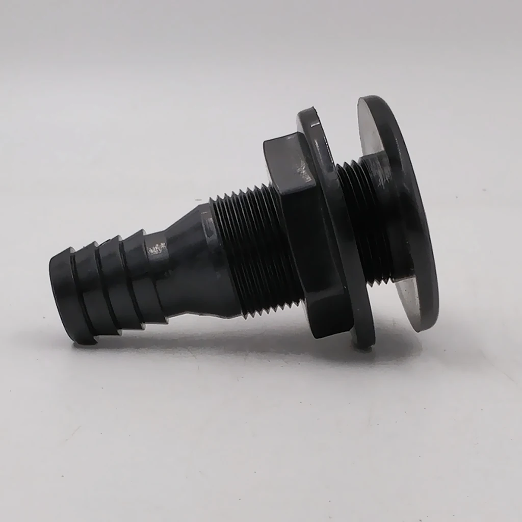 New Boats Accessories/Parts ABS Plastic Thru Hull Connection Fitting 3/4 Inch Hose with Stainless Steel Covered