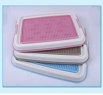 

Indoor Dog Toilet Tray Poop Pee Litter Box Plastic Washable Puppy Training Pads Zero Waste Lopatka Do Kuwety Pet Products KK60CS