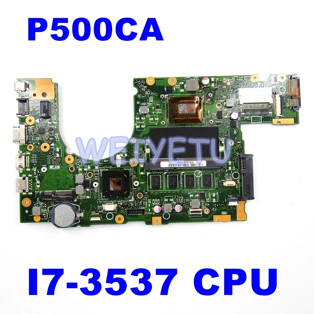 

P500CA Motherboard I7-3537CPU 2GB RAM REV2.0 For ASUS P500C P500CA Laptop Motherboard P500CA Mainboard test 100%