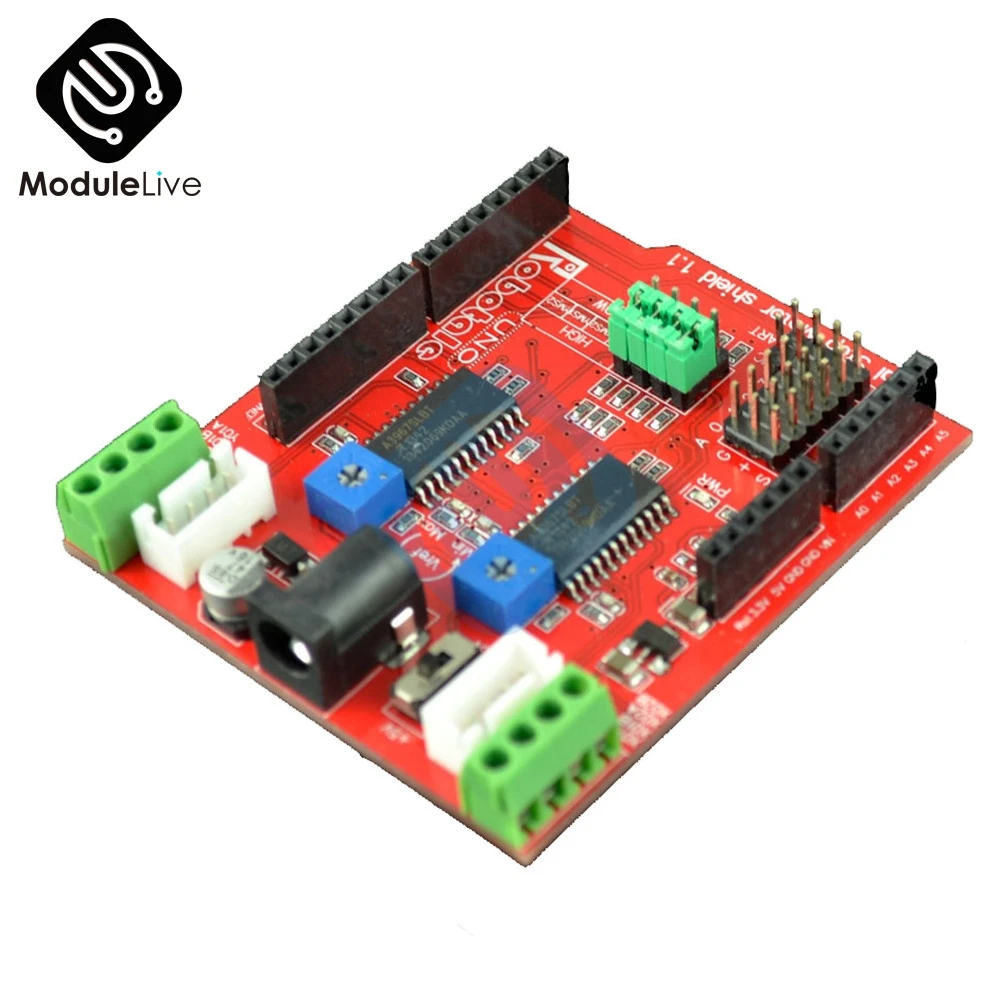 Dual Step motor driver shield for Arduino IO PWM CNC 3.3v 5v with A3967chips High Qualitity