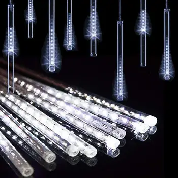 

8pcs LED Meteor Shower Rain Light Soft Light Effect Not Dazzling Non Fading Waterproof Party Wedding Xmas Romantic Lamp