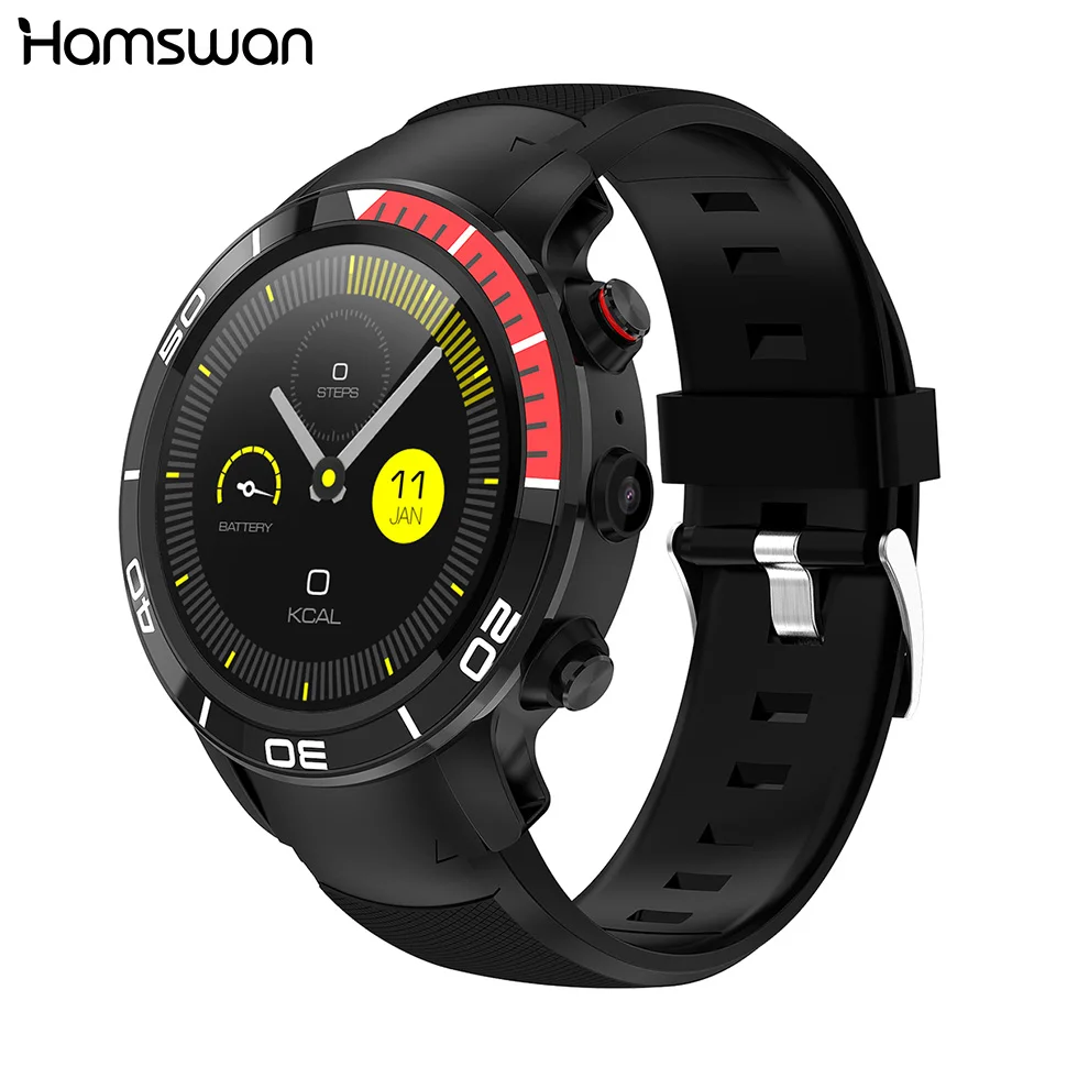 

Hamswan H8 Smart Watch GPS Locator 4G Android 7.1 Support Nano SIM Ip68 Waterproof Heart Rate Monitor Pedometer Men Smartwatch