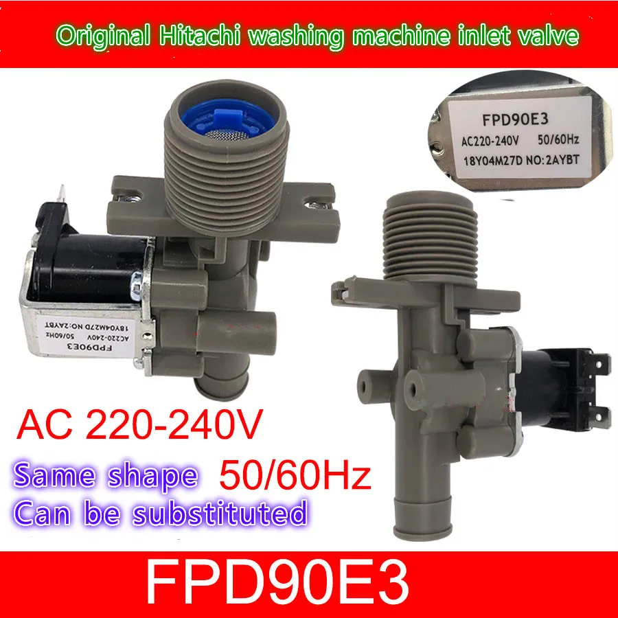 original water inlet valve FPD90E3 single head water inlet solenoid valve for Hitachi washing machine