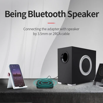

Car Music Receiver HiFi Audio Adapter Ti-800 NFC Bluetooth Audio Receiver 3.5mm AUX RCA Support U Disk for Speaker