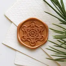Metatron's Cube Священная Геометрическая Печать для воска/духовная печать для воска/печать для воска на заказ/Свадебная печать для воска
