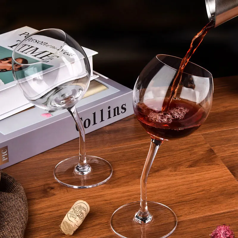 2 Stück Cocktailgläser Mit Blatt-Design – Aus Borosilikatglas, 180 Ml, Transparent