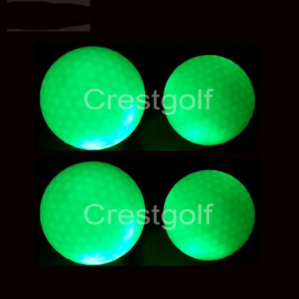 4 шт. в упаковке CRESTGOLF Hi Q USGA светодиодные мячи для гольфа ночных тренировок