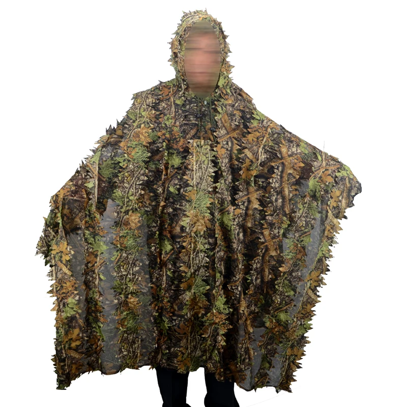 3 d camouflage cloak of bionic camouflage geely take leaves camouflage cloak raincoat style birdwatching