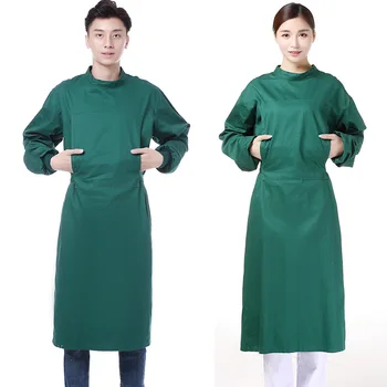 

Long-sleeved cotton dark green hand-washing clothes for men and women doctors operating room clogs for women medical shoes