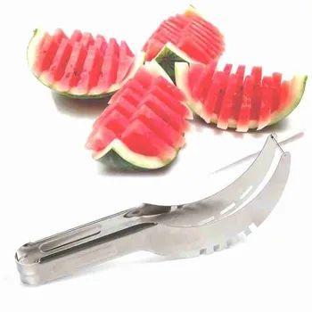 

Stainless Steel Watermelon Cutter Fruit Knife Cutter And Ice Cream Ballers Melon Scoop Watermelon Cutter Kitchen Tools