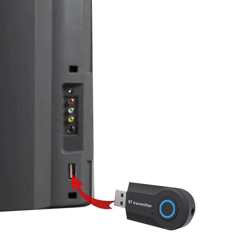 Беспроводной Bluetooth передатчик 3,5 мм стерео аудио USB музыкальный адаптер для ТВ телефонов проектор ноутбук psp MP3