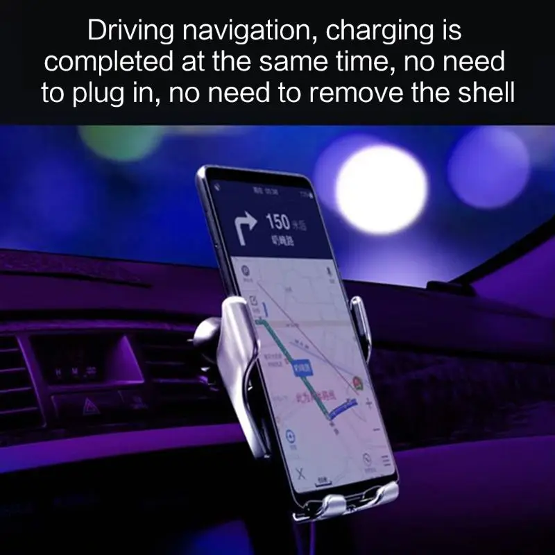 R1 Automatic Clamping 10W Car Wireless Charger For iPhone Xs Huawei LG Infrared Induction Qi Wireless Charger Car Phone Holder