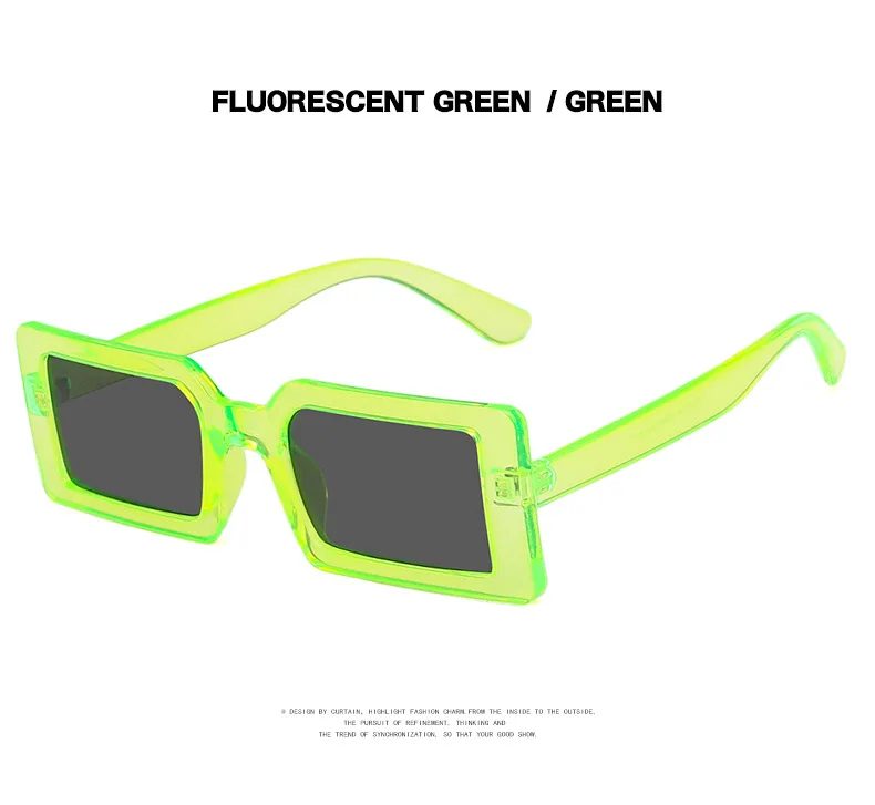 Fashion Sunglasses Designer Luxury Brand Rectangle Sunglasses Women Vintage Small 2021 trend Female Sun Glasses Shades For Women (10)