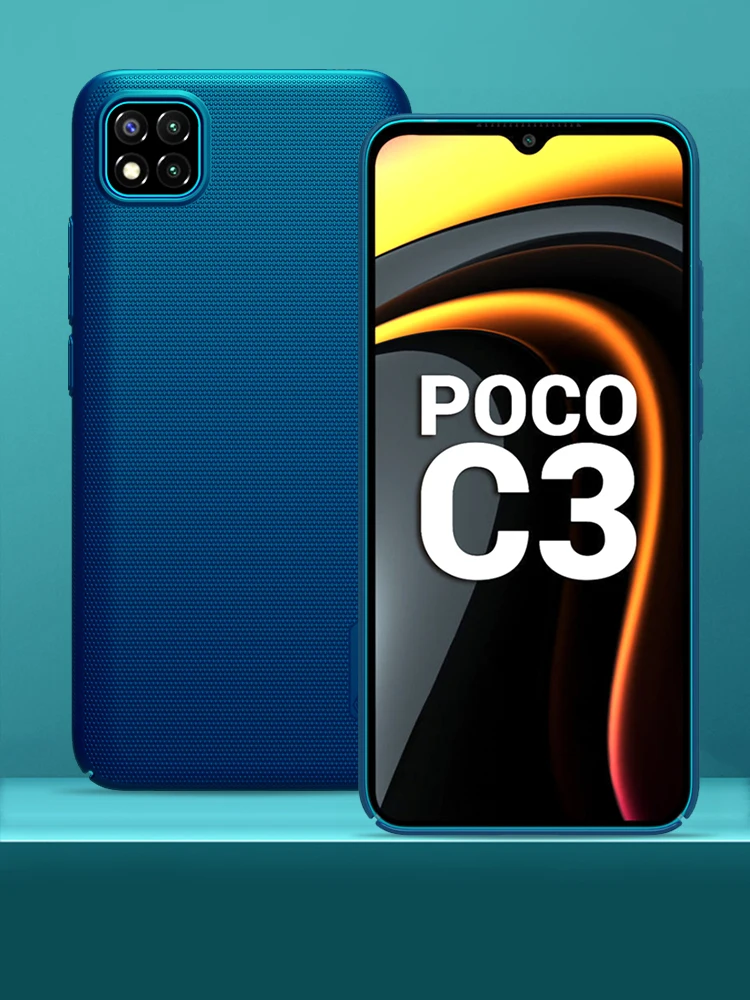 For Xiaomi Poco C3 case NILLKIN Frosted PC Matte hard back cover Poco
