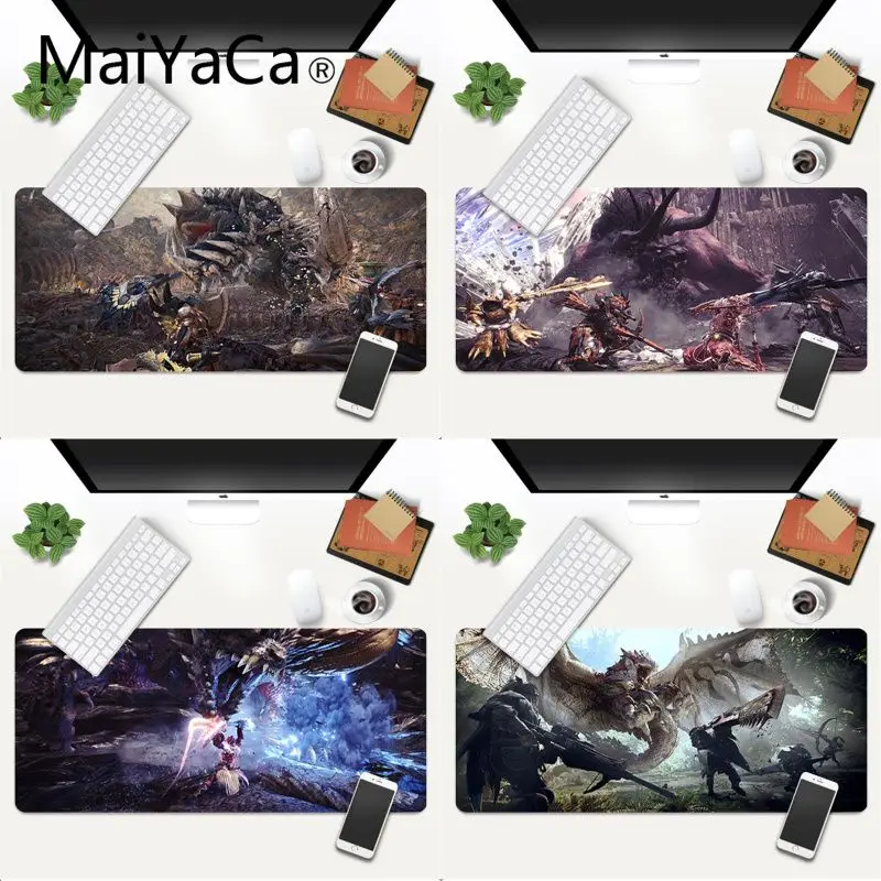 

MaiYaCa Monster Hunter World Pad to Mouse Game Anti-slip Rubber Gaming Mouse Mat xl xxl 600x300mm for Lol world of warcraft