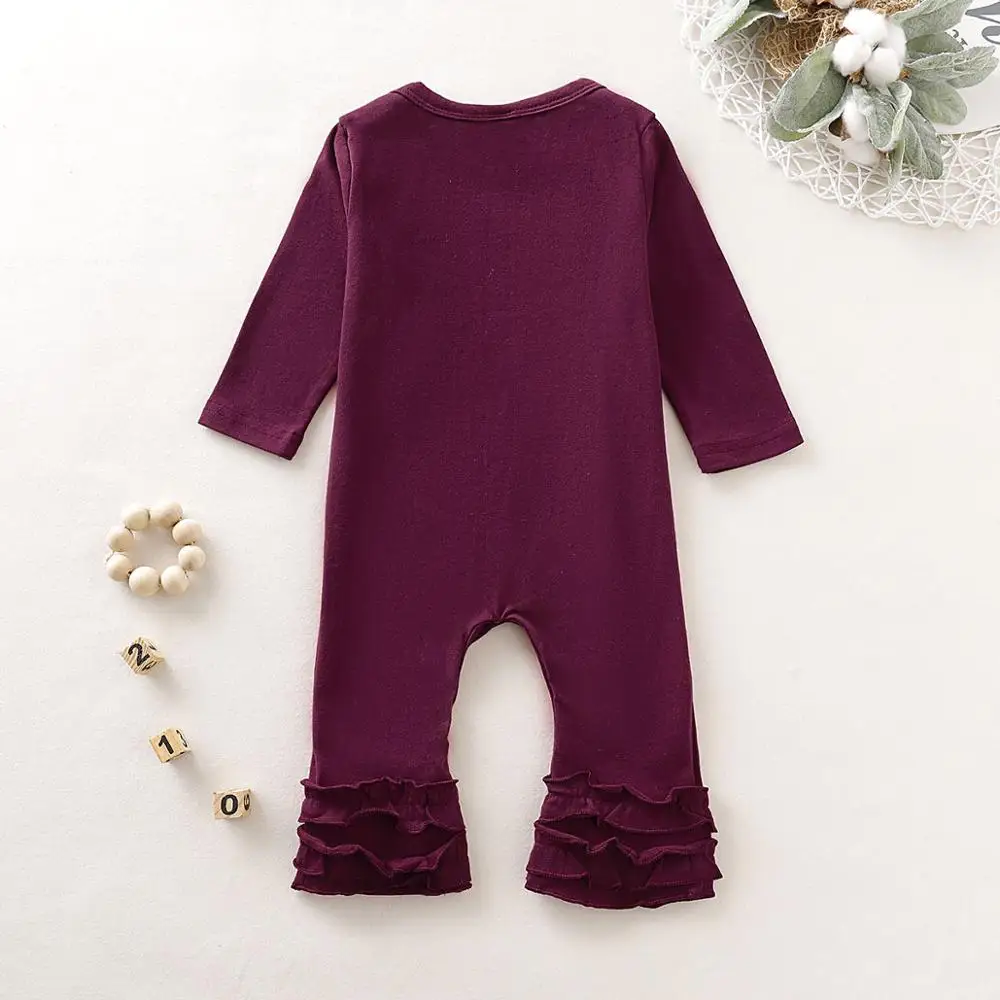 Baby Rompers Newborn Bebes Girls Floral Jumpsuits Pajamas Spring Autumn 100%Cotton Infant Kids Boys Overalls Long Sleeve Clothes