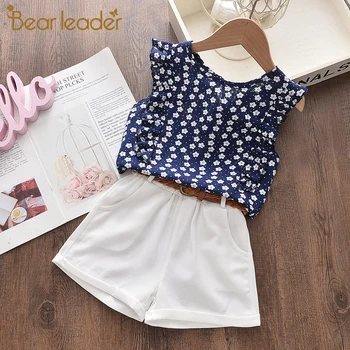 

Bear Leader Girls Casual Clothing 2020 New Summer Kids Fashion Vest and Pants 2Pcs Girl Toddler Outfits Cool Baby Clothes 3 7Y