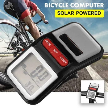 

Solar dual power electronic pedometer time odometer bicycle timing Energy Electronic Sports Pedometer Multi-function Pedometer