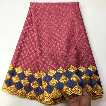 

African Dry Cotton Lace Fabrics 2019 High Quality Embroidery Lace Swiss Voile Lace Stones Swiss Voile Lace In Switzerland FC-854