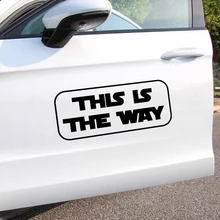 Special Offers 20*8cm'This Is The Way' Mandalorian Baby Yoda Stickers for Laptop Window Bumper Montorcycle Sticker Waterproof Can be customized Special Offers 20*8cm'This Is The Way' Mandalorian Baby Yoda Stickers for Laptop Window Bumper Montorcycle Sticker Waterproof Can be customized