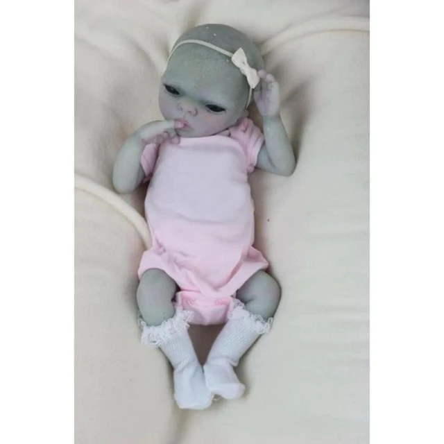 Tiny Baby E.T. the Extraterrestrial Silicone Doll 5,9 In. /15 Cm MADE TO  ORDER 