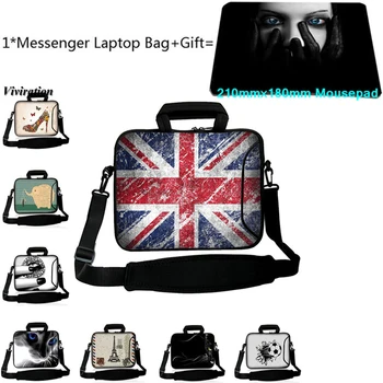 

Universal Laptop Notebook Bag Case 10.1 10 12 13 14 15 17 17.3 15.6 11.6 10.2 Messenger Tablet Bag+Mousepad For Acer iPad Lenovo