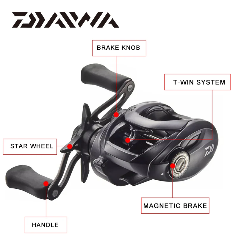 DAIWA Tatula Elite Fishing Reel 7.1:1 8.1:1 Gear Ratio 100 103 Baitcasting  Reel MAX DRAG 5kg Low Profile Fishing Reel